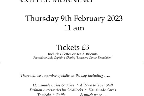 Charity Coffee Morning | Thursday 9th February